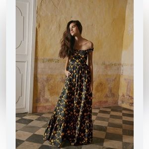 Agua by Agua Bendita Achiote floral print maxi dress